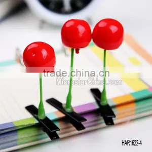 Novelty Flower Hair Clips Hair Accessories Crystal Cherry Fruit Ornaments Gifts thumbnail-1