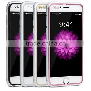 Popular Titanium Alloy Small Frame Tempered Glass Screen Protector for Iphone thumbnail-2