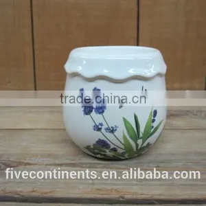 New Lavender Design Ceramic Chicken Egg Holder thumbnail-1