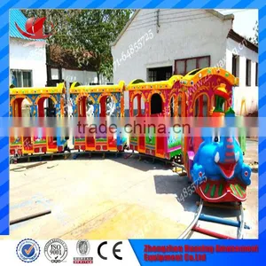 Kids Electric Amusement Train Rides Elephant Ride on Train With Tracks thumbnail-6
