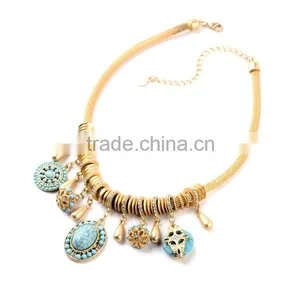 OEM/ODM Factory Direct Sale Big Blue Stone Pendant Necklace Skule Pendant Necklace thumbnail-3