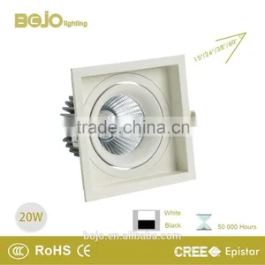 Square White 20w Cob Led Downlight With Aluminum Heat Sink thumbnail-1