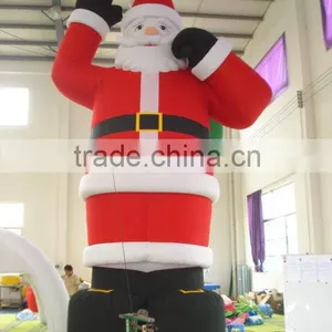 Factory Price Commercial Customized Design Giant Inflatable Santa Claus Decoration thumbnail-1