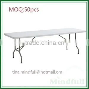 Wholesale HDPE 8FT Portable Folding Rectangle Table thumbnail-2