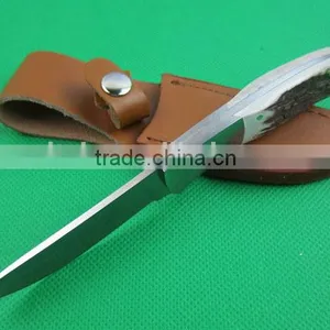 OEM Small Straight Knife, Antler Handle Hunting Knife UD401777 thumbnail-3