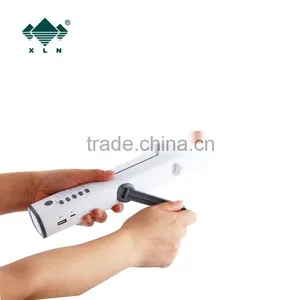 Hand Crank Dynamo Solar Rechargeable Led Table Lamp With Led Light and Radio thumbnail-5