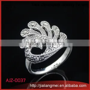 2015 Latest Design Women Enagement Crystal Diamond Ring for Sale thumbnail-1