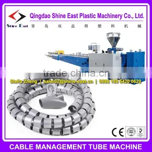 Computer Cable Protect Management / Cable Tidy / Cable Zipper / Cable Cover Extrusion Machine Production Line thumbnail-1