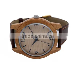 2016 Hot Sale Top Quality Carbonized Bamboo Wood Dial Watch Trade Assurance thumbnail-6