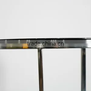 Wooden Top Steel Frame Coffee Table thumbnail-5