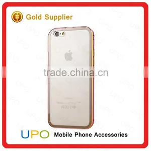 [UPO] Clear Slim Transparent Hard PC Plastic Back Cover Aluminum Alloy Frame Bumper Case for IPhone 6/ 6 Plus thumbnail-6