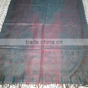 SILK & WOOL STOLE thumbnail-5