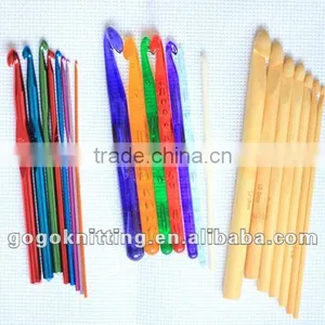 Aluminum Bamboo Plastics Crochet Hook thumbnail-1