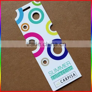 China Factory Custom Paper Hang Tag Swing Tag With Matt Finish thumbnail-1