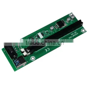 USB 3.0 PCI-E Express 1x To16x Extender Riser Board Card Adapter SATA Cable thumbnail-3