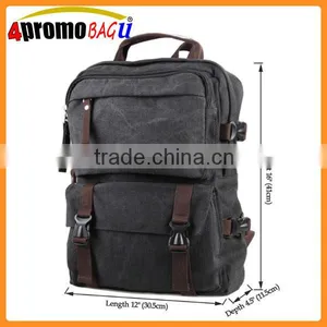 Latest Fashion Quality Laptop Bag Canvas School Backpack Wholesale thumbnail-1