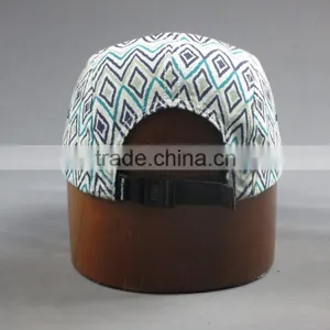 Customer High Quality 5- Panel Military Cap With Woven Badge thumbnail-5