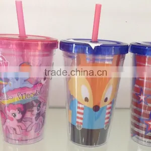 160oz Double Wall Plastic Straw Cup thumbnail-2