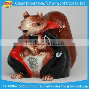 Elegant Cute Little Owl Ceramic Animal Figurine for Decro thumbnail-4