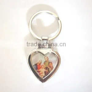 Zinc Alloy Metal Type Sticker Heart Shape Mirror London Keychain ,zinc-alloy,one Side Sticker With Expoy thumbnail-2