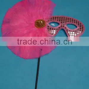 Pink Feather Mask thumbnail-1