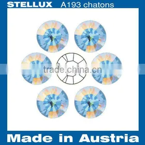 Stellux A193 Glass Chatons Point Back Rhinestones Crystal AB thumbnail-1
