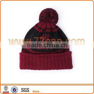 Wholesale Knitted Beanie Knitted Hat Acrylic Beanie thumbnail-1