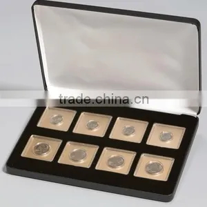 Coin Display Cases With Black Leatherette thumbnail-3