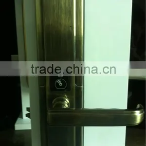 Slide Cover Bronze Fingerprint Door Security Lock thumbnail-2