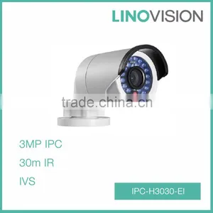 3MP DWDR Water-proof M12 Lens 30m IR Bullet Network CCTV Camera thumbnail-1