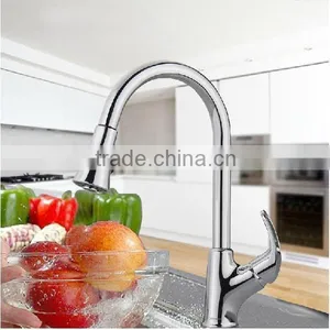 China Supplier Pull Out Kitchen Sink Mixer, Flexible Kitchen Faucet , Single Lever Pull Out Kitchen Faucet thumbnail-5