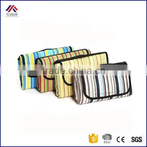 Stripe Printed Waterproof Outdoor Blanket thumbnail-1