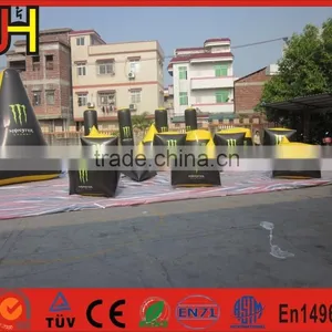 Factory Directly Produce 16 PCS 0.6mm PVC Material Used Inflatable Paintball Bunkers For Sale thumbnail-2