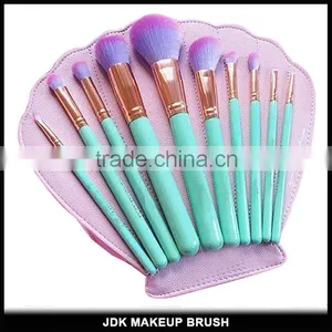 Hot Sale Brush Makeup Set Shell Shape Cosmetic Bag Private Label Shell Makeup Brush Set Wholesale thumbnail-2