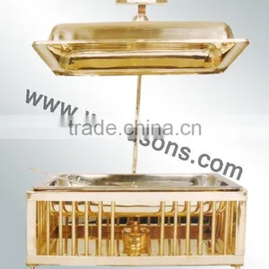 Kitchen Used Handmade Chafing Dish for Sale | 2016 Metal Made Chafing Dish | Brass Plated Chafing Dish thumbnail-3