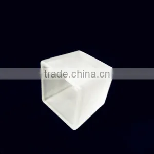 Mini Square Shaped Frosted Glass Candle Wax Jar /candle Holder thumbnail-5