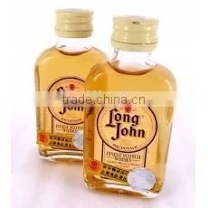 Small Clear Glass Whisky Bottle thumbnail-1