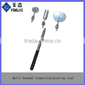 3-in-1 Telescopic Multi-headed Inspection Mirror/pick-up Tool thumbnail-1
