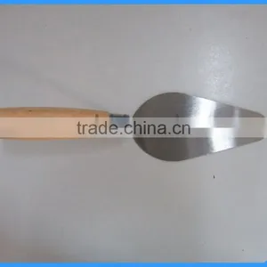 Round Corner Wood Handle Bricklaying Trowel thumbnail-1
