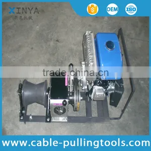 Winch Manufacturer 1 Tons Cable Winch HONDA/YAMAHA Engine for Power Construction thumbnail-3