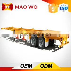 3 Axle Used Container Transport Semi Trailer for Sale thumbnail-6