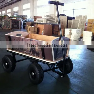 Deluxe Wooden Wagon for Kids TC4203B thumbnail-3