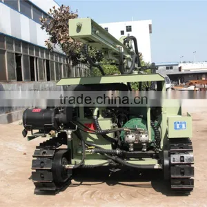 High Air Pressure Crawler Hydraulic Drilling Rig D100YA2 For Depth 30 Meters thumbnail-3