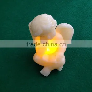 Led Flameless Candle Christmas Angel Real Wax Led Candle Led Angel Candle Light thumbnail-1
