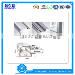 China OEM Aluminum Factory High Quality Aluminum Profile for Poster Frames and Slim LED Advertising Light Boxes Frames thumbnail-1