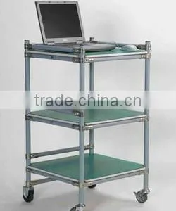 Plastic Coated Pipe for Diy Display Rack With Wheels thumbnail-1