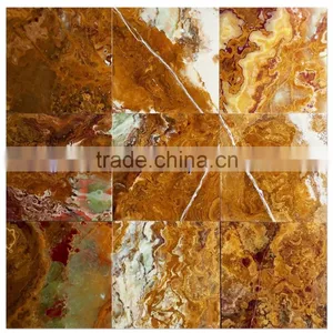 Free Sample for Most Popular BROWN GOLDEN ONYX MOSAIC TILES COLLECTIONS thumbnail-1