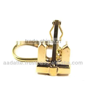 Brass Keychain Nautical Folding Anchor Brass Marine Key Chain thumbnail-1