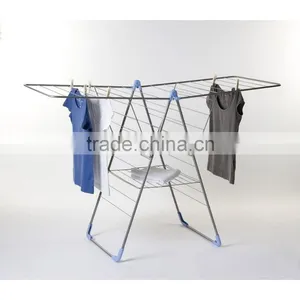 Vivianture Household Clothes Fold Drying Rack and Hanging Clothes Dry Rack thumbnail-1