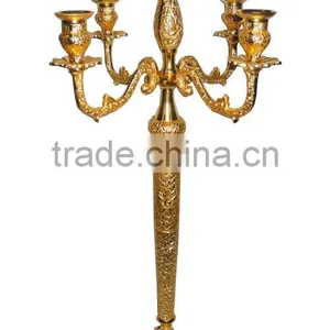 Antick Gold Embose Wedding Candelabra thumbnail-1
